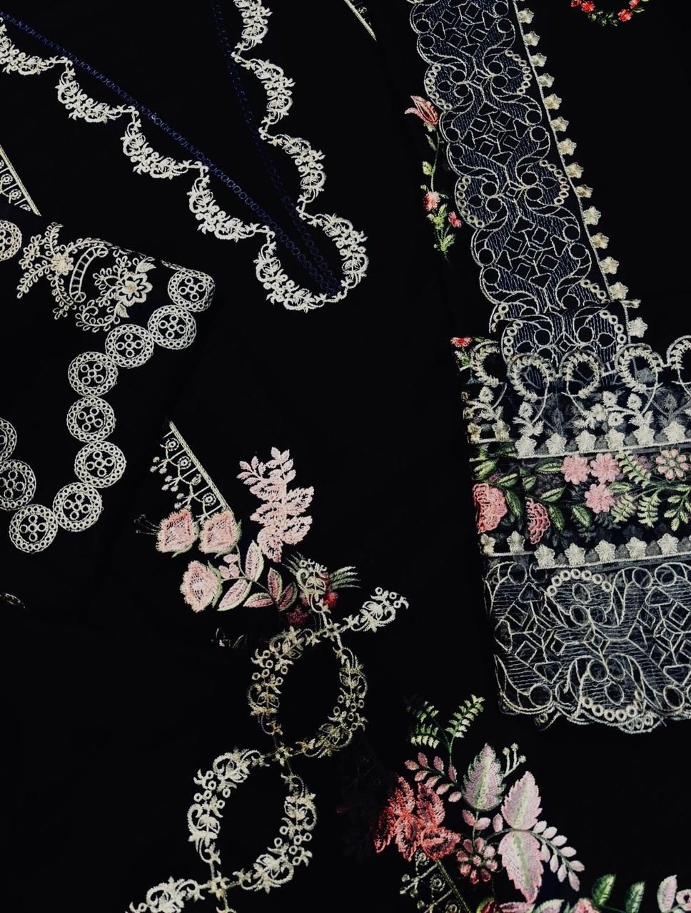 KAHF Luxury Summer Collection – 3PC Embroidered Suit