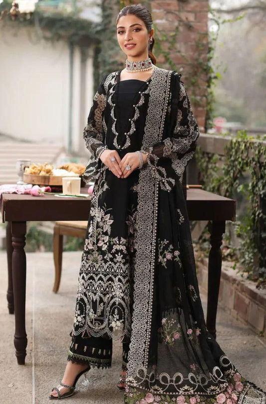 KAHF Luxury Summer Collection – 3PC Embroidered Suit