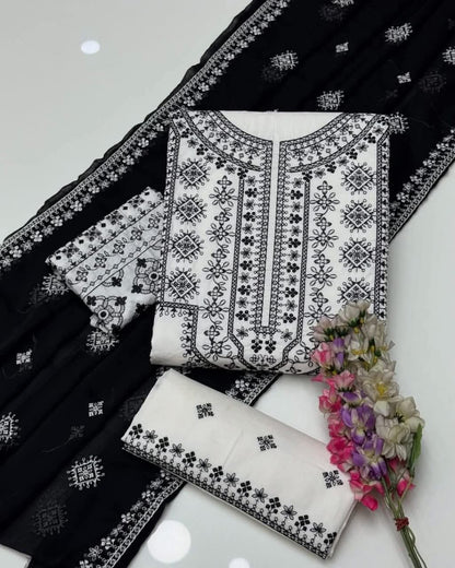 Premium Embroidered 3 Piece Lawn Suit