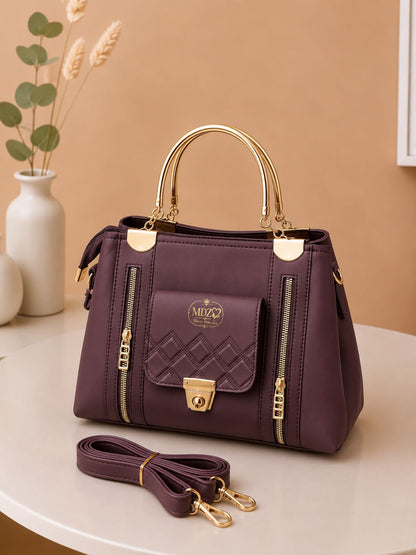 Ladies Stylish Steel Handle Handbag