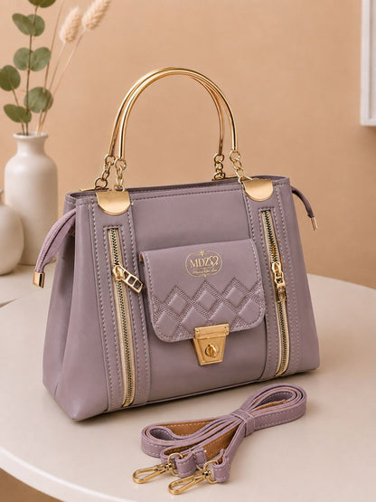 Ladies Stylish Steel Handle Handbag