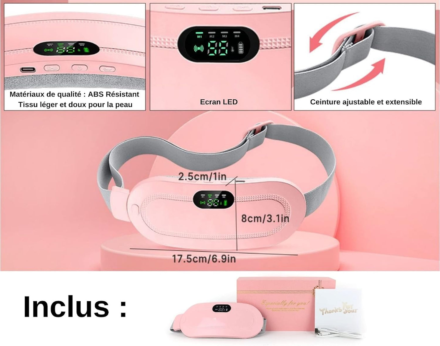 Digital Period Heating Pad & Vibrating Belt