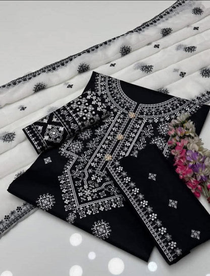 Premium Embroidered 3 Piece Lawn Suit