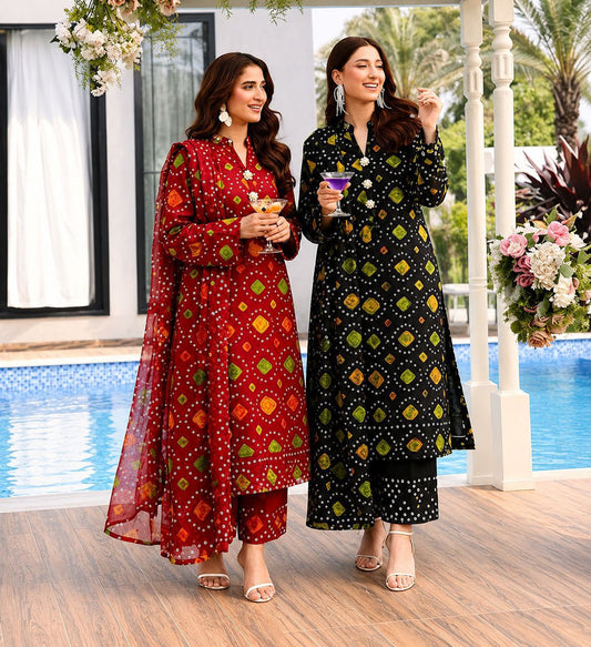Premium 3 Piece Printed Lawn Suit